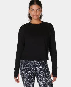 Sweaty Betty After Class Crop Sweatshirt- Sweatshirts + Hoodies|