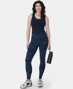Sweaty Betty Athlete Crop Seamless Gym Tank- Tank Tops
