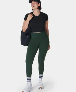 Sweaty Betty Athlete Crop Seamless Workout Tee- T-Shirts