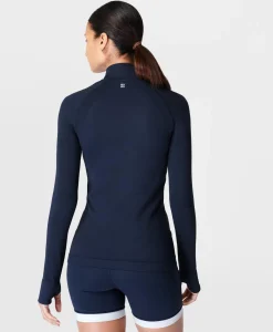 Sweaty Betty Athlete Doubleweight Seamless Workout Zip Up- Sweatshirts + Hoodies