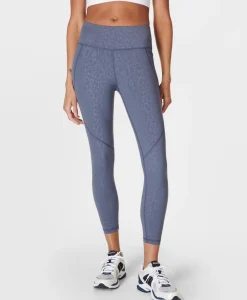 Sweaty Betty Power 7/8 Embossed Workout Leggings- Pocketed|7/8 Length