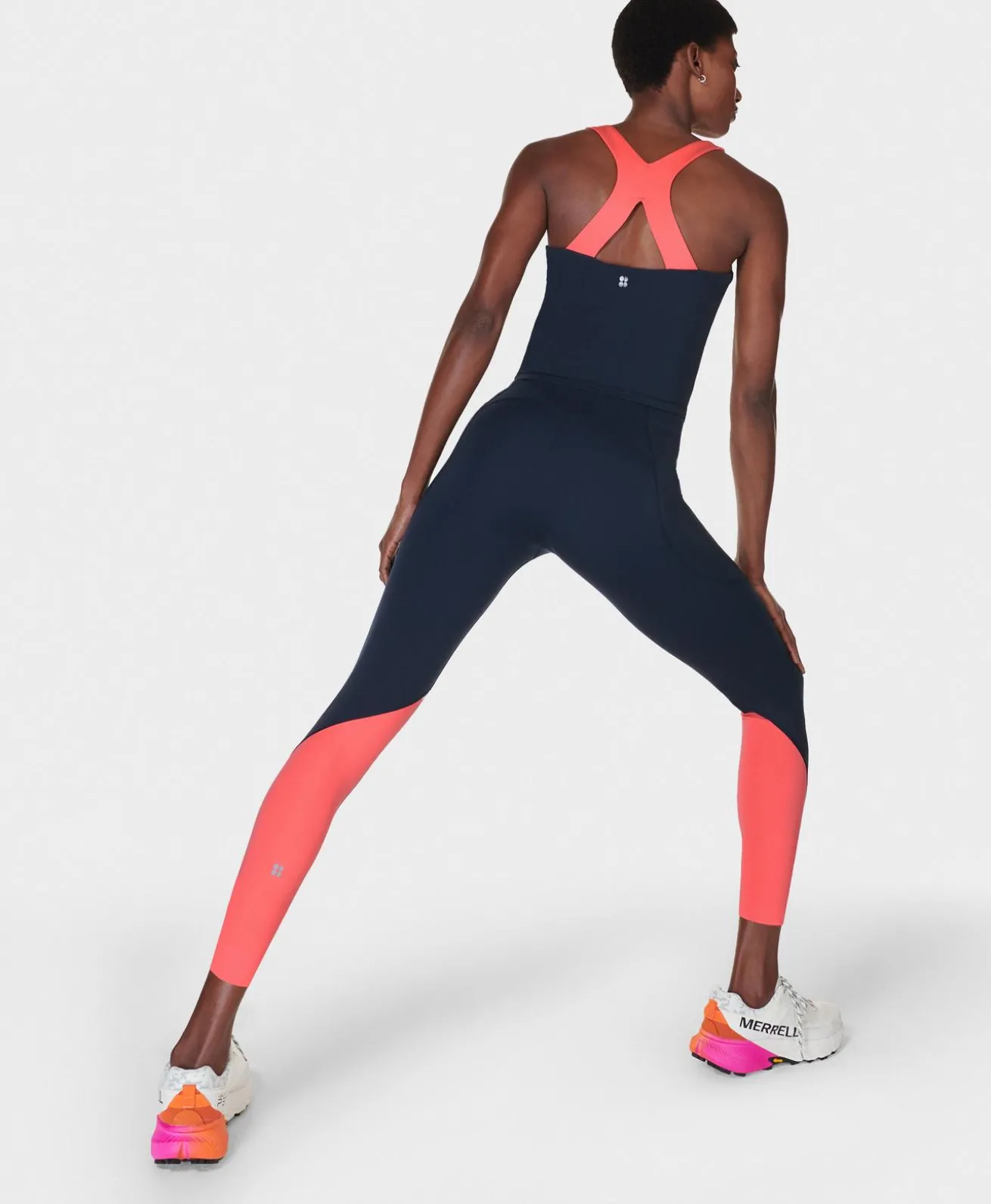 Sweaty Betty Power UltraSculpt High Waist 7/8 Workout Leggings Colourblock- Pocketed|7/8 Length