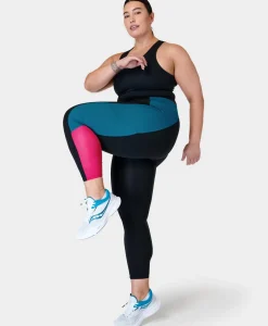 Sweaty Betty Power UltraSculpt High-Waisted 7/8 Colour Block Gym Leggings- Pocketed|High-Waisted
