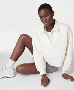 Sweaty Betty Powerhouse Collared Sweatshirt- Sweatshirts + Hoodies