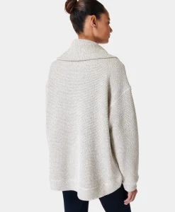 Sweaty Betty Restful Boucle Half Zip Sweatshirt- Sweatshirts + Hoodies
