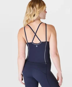 Sweaty Betty Super Soft Picot Lace Strappy Bra Tank- Tank Tops